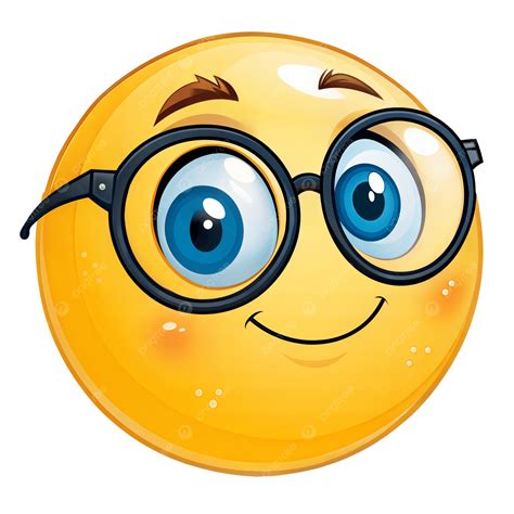 Smiley Gezicht Met Nerd Bril