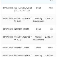 State Bank Of India [SBI] — exorbitant charge late payment before 3 day ...