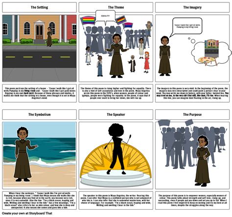 Still I rise by Maya Angelou - English Storyboard