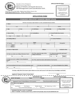 Fillable Online Application-Form-Fisheries-Scholarship-Program-FILG.pdf ...