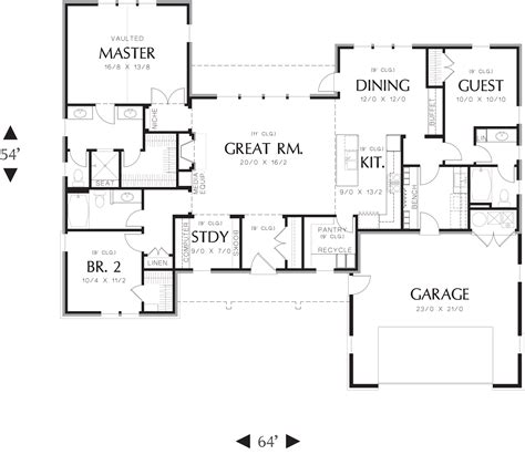 3 Bedroom Ranch House Floor Plans