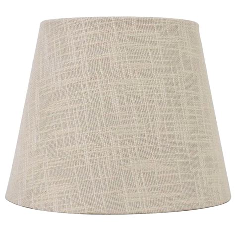 Ivory Linen Small Table Lamp Shade, 10x7x8