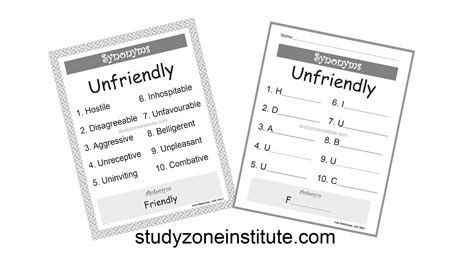 Unfriendly synonyms: Improving student vocabulary and storytelling - Study Zone Institute