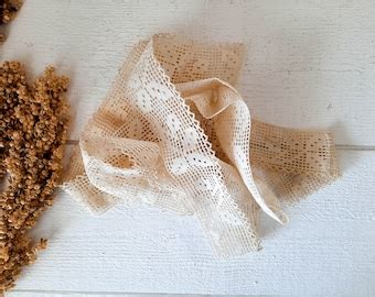 9 Yards Natural Handspun Jute Brush Fringe Trim, Indian Jute Fringe ...