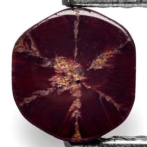 1.32-Carat Dark Red Burmese Trapiche Ruby with Fine Spokes :: $363 USD ...