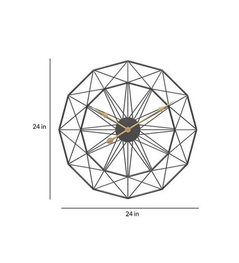 Craftter Black Metal Analog Wall Clock - craftter.com