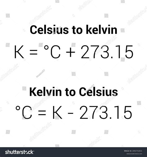 Converting Kelvin Celsius Formula Convert Temperature Stock, 41% OFF