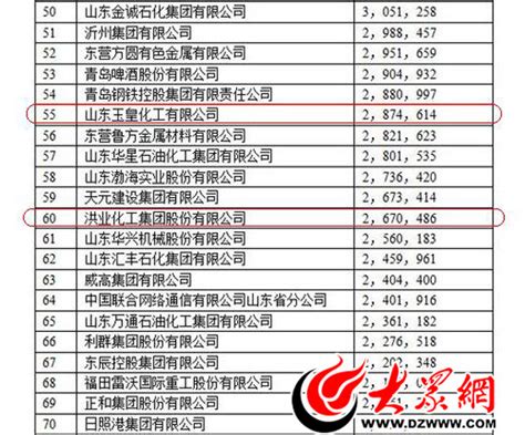 2015山东企业百强榜单出炉菏泽占据3席_菏泽新闻_大众网