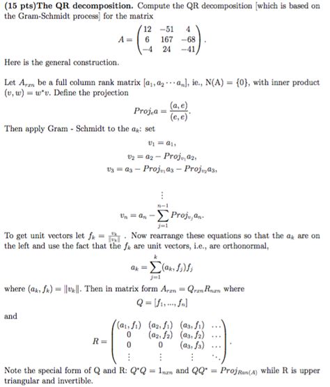 Image result for QR Decomposition Algorithm