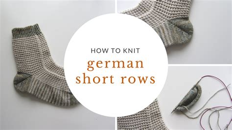 Image result for German Short Rows Tutorial