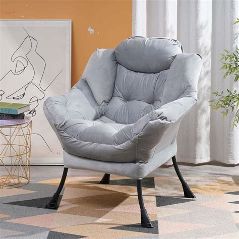 Amazon.com: Plush Lazy Chair with Pocket, Dorm for College Girls,Comfy ...