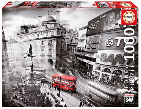 Buy Educa Borras Piccadilly Circus Puzzle (1000 Piece), Black/White ...