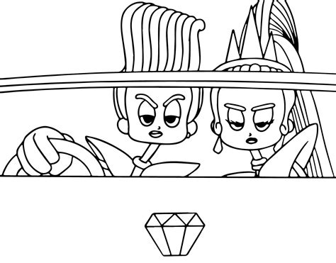 Velvet and Veneer coloring pages - ColoringLib