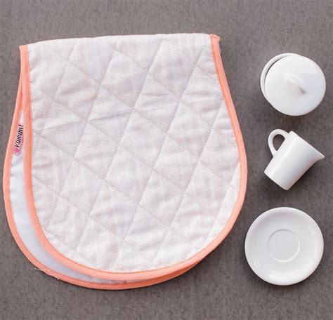 The Chirping Birds - Hand Block Print Cotton Burp Cloth (Peach ...