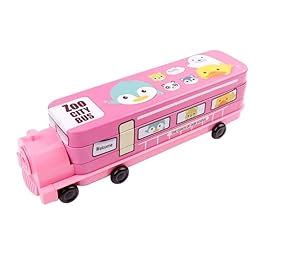 Buy Kamsons Metal Engine Shaped Pencil Box for Kids with Wheels and ...