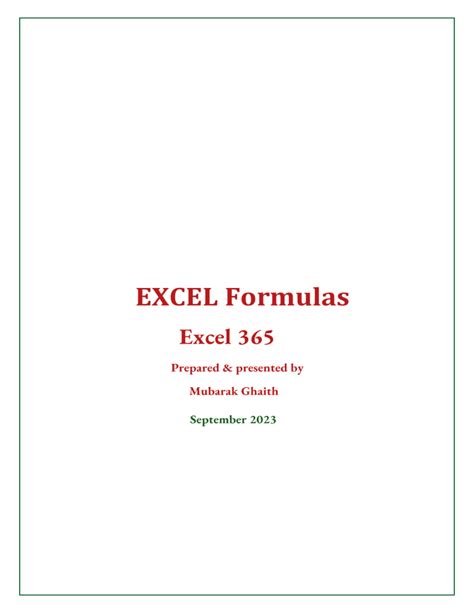 Image result for Excel 365 Tutorials Formulas