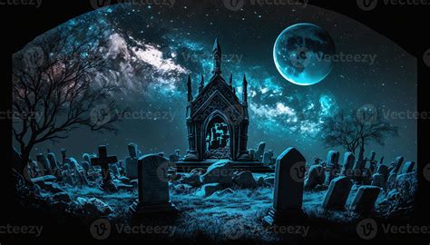 Cemetery At Night