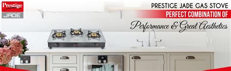 Prestige Jade Glass Top 3 Burner Gas Stove, Manual Ignition, Grey ...