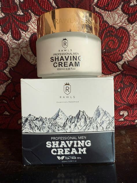 Professional Men's Shaving Cream with Tea Tree Oil & Vitamin E – Rawls ...