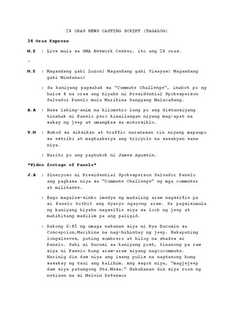 Image result for TV Broadcasting Script