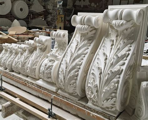 Architectural and decorative corbels in a variety of materials