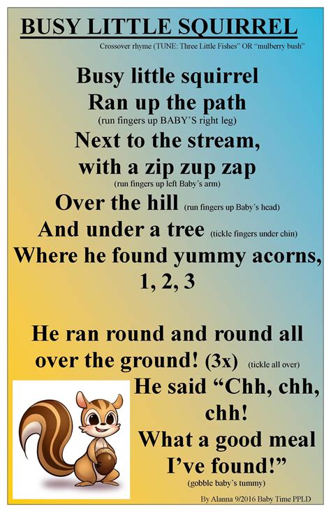 Playful Fall/Autumn Baby Time Tickle Rhyme