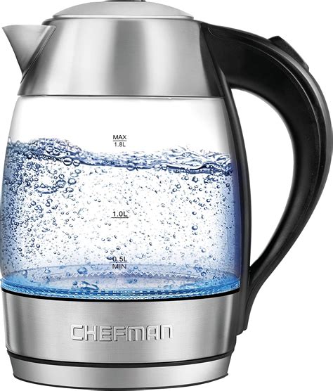 Chefman Electric Kettle 1 7 Cordless Glass at Alice Manning blog