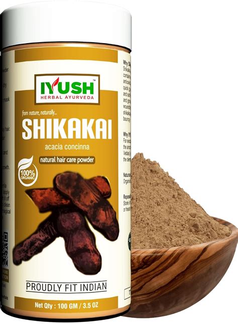 IYUSH Herbal Ayurveda Shikakai Powder for Hair Growth Organic| Organic ...