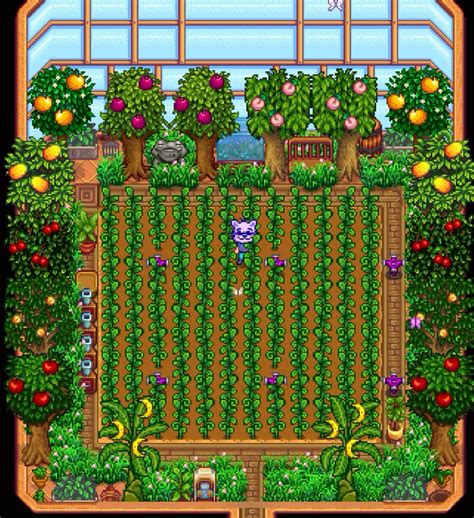 Best 13 my current fav layout for my stardew valley greenhouse :s – Artofit