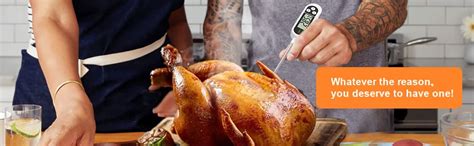 amiciSense TP300 Digital Food Thermometer, Food Meat Probe Kitchen BBQ ...