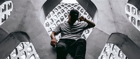 Download wallpaper 2560x1080 man, construction, architecture, grid ...