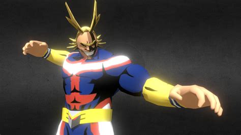 All Might POSE - 3D model by ZongRen [c69e75b] - Sketchfab