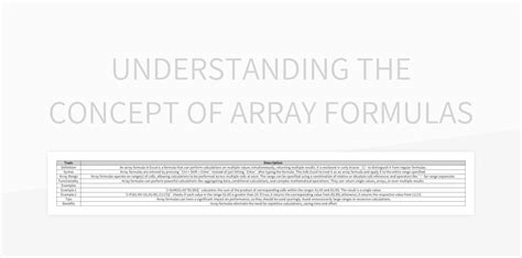 Excel Array Formulas 的图像结果