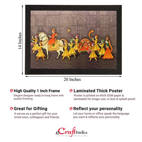 Marriage View Matt Textured UV Art Painting - eCraftIndia Online