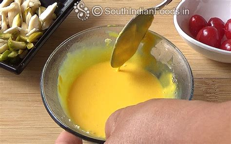 Instant custard powder ice cream- How to make-step by step photos & video