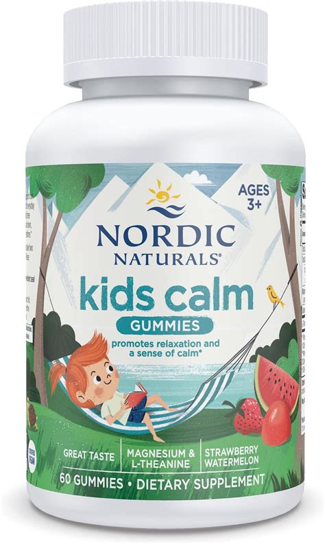 Amazon.com: Nordic Naturals Kids Calm Gummies - Strawberry Watermelon ...