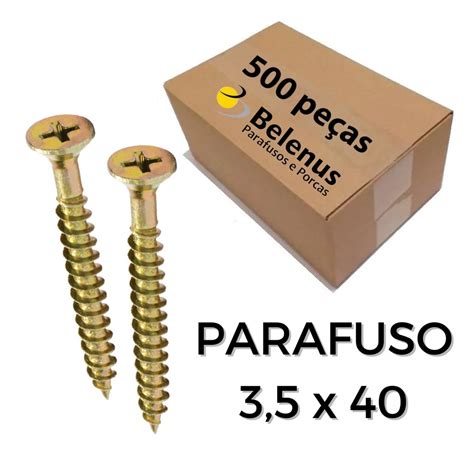 Parafuso 3,5X40 Chipboard Chata Phillips para Madeira - BELENUS CAIXA ...