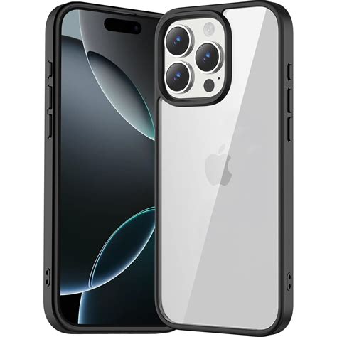 EGOTUDE Case for iPhone 16 Pro, Polycarbonate Hard Back Transparent ...