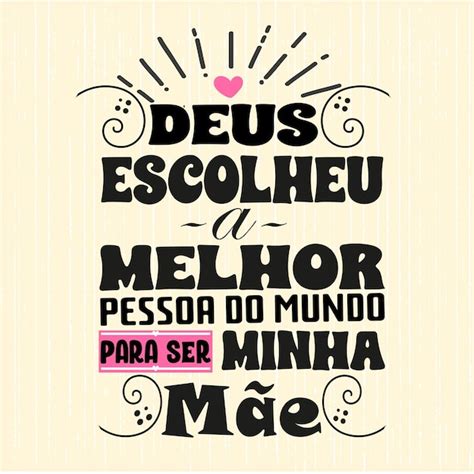 Frase para o dia das Maes in portoghese brasiliano | Vettore Premium