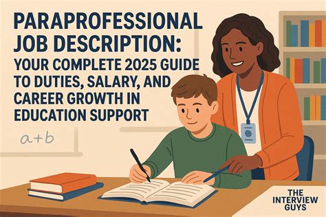 Paraprofessional Job Description: Your Complete 2025 Guide to Duties ...