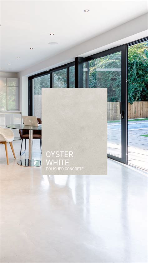Lazenby Oyster White Polished Concrete Flooring Colour - Lazenby in ...