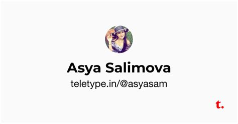Asya Salimova — Teletype