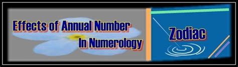 ANNUAL NUMBER This is arrived by adding the birth number and all the ...