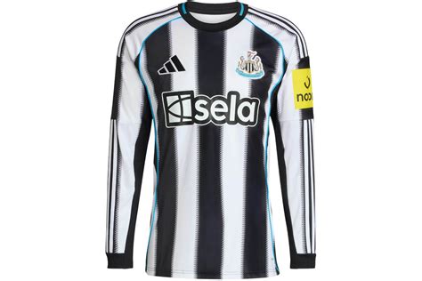 adidas Newcastle United FC 25/26 Long Sleeve Home Jersey Black White ...