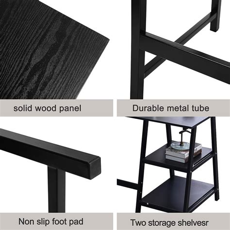 Buy SDHYL Small Computer Desk, 47 inches Home Office Desks with Storage ...