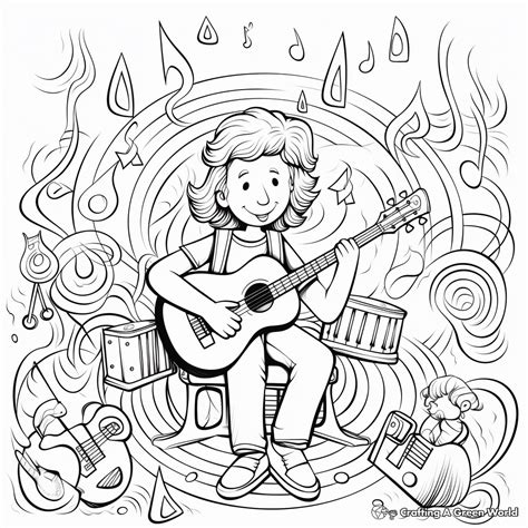 Music Coloring Pages - Free & Printable!