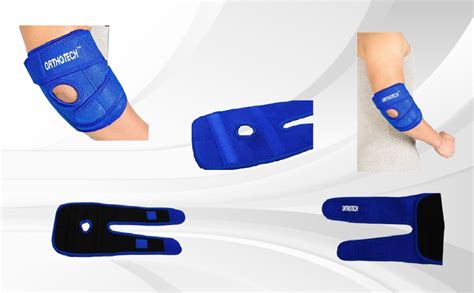 Buy Orthotech OR-3121 Tennis & Golf Elbow Support (Free Size, Blue ...