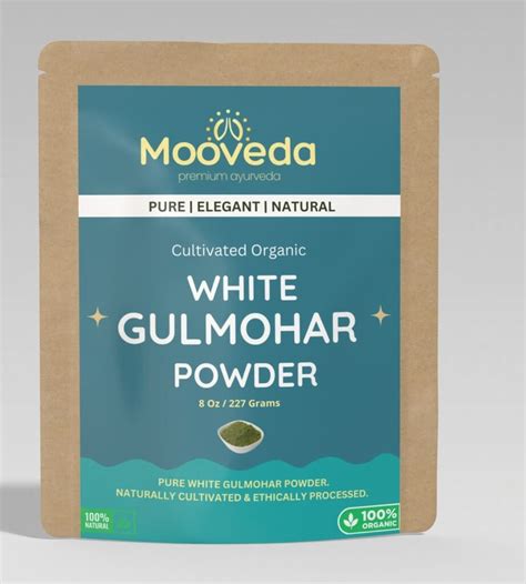 White Gulmohar Powder/ Vadha Narayana Ilai Podi - Mooveda