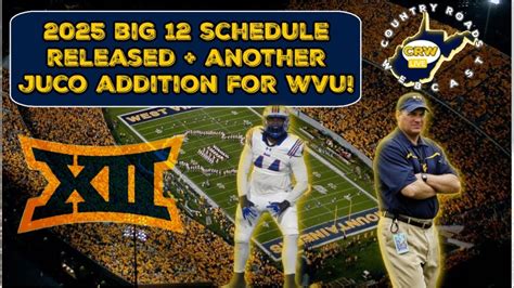 2025 WVU Football Schedule REVEALED! | West Virginia Mountaineers | CRW ...