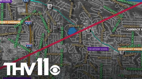 Here's the path the tornado took in West Little Rock, Arkansas on Friday | thv11.com